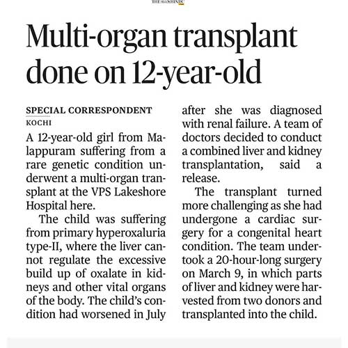 Multi-Organ Transplant Done on 12 Year Old PDF