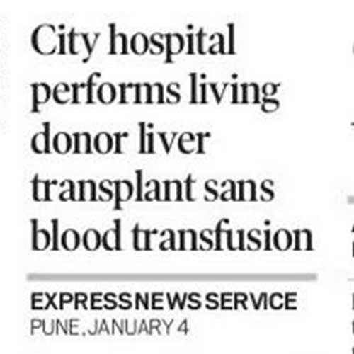 City Hospital Performs Living Tranplant Sans Blood Transfusion PDF