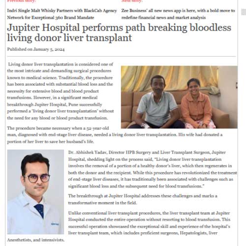 Bloodless Living Donor Liver Transplant PDF